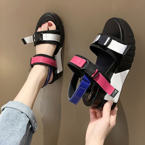 dropshipping summer women chunky platform sandals wedge high heels shoes woman mix color buckle thick sole beach sandalias mujer, Black
dropshipping summer women chunky platform sandals wedge high heels shoes woman mix color buckle thick sole beach sandalias mujer, Black