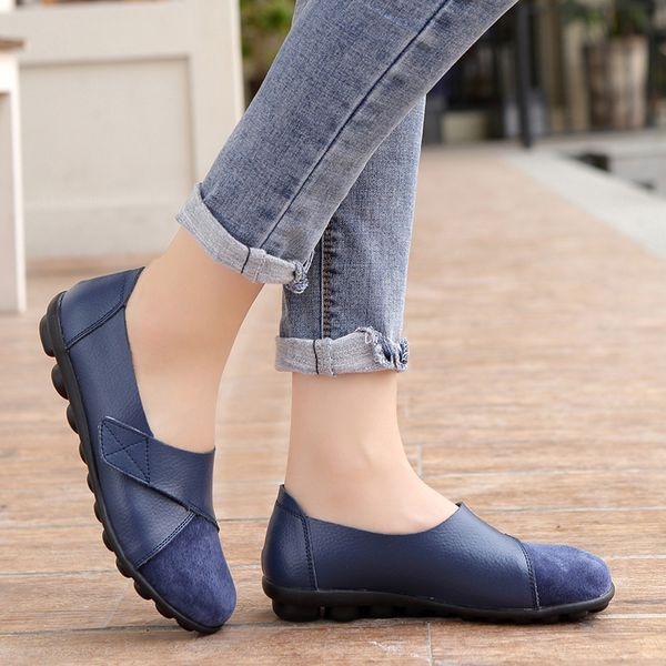 women hook loop flats ladies mixed color moccasins round toe women's comfortable causal shoes woman female footwear 2020, Black
women hook loop flats ladies mixed color moccasins round toe women's comfortable causal shoes woman female footwear 2020, Black