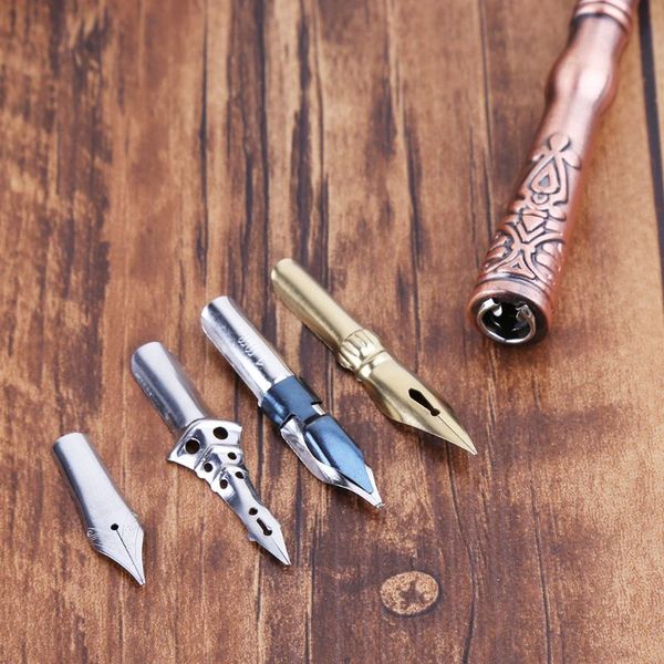 fountain pens vintage feather quill dip pen with ink +3 nibs set box stationery dxab
fountain pens vintage feather quill dip pen with ink +3 nibs set box stationery dxab