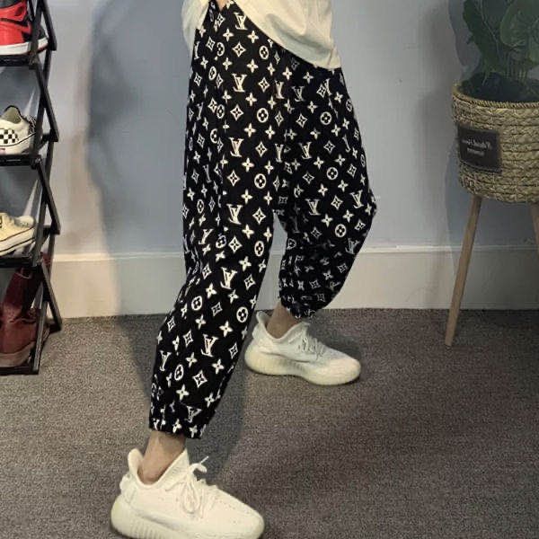 summer thin money bundle leg pants high waist hang feeling turnip pants loose show thin big people anti mosquito lantern small l, Black;white
summer thin money bundle leg pants high waist hang feeling turnip pants loose show thin big people anti mosquito lantern small l, Black;white