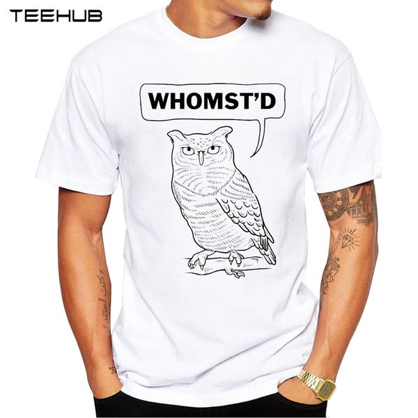 2019 owl whomst'd men t-shirt short sleeve casual hipster hand drawing printed male fashion t shirts funny tee
2019 owl whomst'd men t-shirt short sleeve casual hipster hand drawing printed male fashion t shirts funny tee
