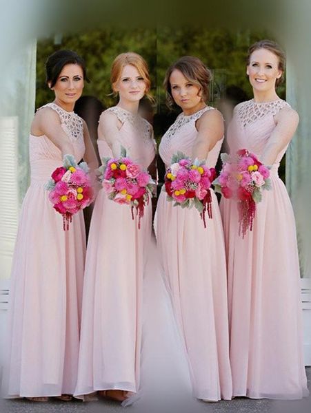 charming o neck bridesmaid dresses floor length a line long maid of honor dresses for wedding party gowns custom made l9, White;pink
charming o neck bridesmaid dresses floor length a line long maid of honor dresses for wedding party gowns custom made l9, White;pink