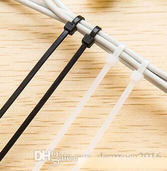 100 pcs/set black white color choose locking plastic nylon cable ties zip wire wrap fasten strap fire-resistant
100 pcs/set black white color choose locking plastic nylon cable ties zip wire wrap fasten strap fire-resistant