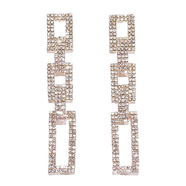 dangle & chandelier trendy elegant wedding jewelry hollow square crystal long earrings geometric big drop for women, Silver
dangle & chandelier trendy elegant wedding jewelry hollow square crystal long earrings geometric big drop for women, Silver