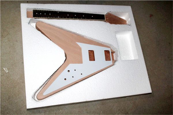 factory electric v shape semi-finished guitar kits,diy guitar,no paint,mahogany body and neck,white pickguard,can be changed
factory electric v shape semi-finished guitar kits,diy guitar,no paint,mahogany body and neck,white pickguard,can be changed