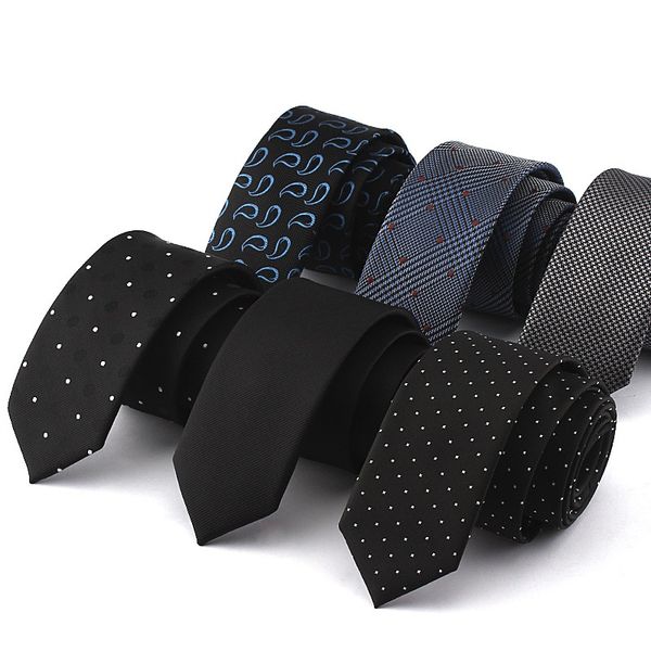2020 new designers brands fashion business casual 5.5cm slim ties for men skinny necktie office work with gift box, Black;gray 
2020 new designers brands fashion business casual 5.5cm slim ties for men skinny necktie office work with gift box, Black;gray