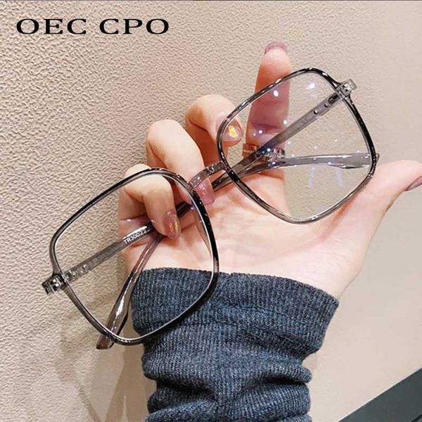 fashion sunglasses frames oec cpo oversized blue light glasses women square transparent goggles men eyewear anti clear lens eyeglasses o742, Black
fashion sunglasses frames oec cpo oversized blue light glasses women square transparent goggles men eyewear anti clear lens eyeglasses o742, Black