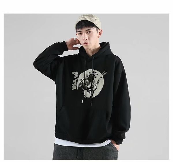 autumn and winter men's prints long sleeve hoodies new fashion young men's dinosaur prints hoodies casual sweatshirts, Black
autumn and winter men's prints long sleeve hoodies new fashion young men's dinosaur prints hoodies casual sweatshirts, Black