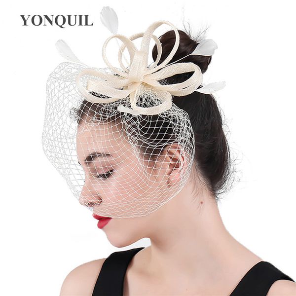 female ivory/white/black veils bridal fascinator with bow women hair accessories wedding party floral headband hairpin hair syf438, Slivery;golden
female ivory/white/black veils bridal fascinator with bow women hair accessories wedding party floral headband hairpin hair syf438, Slivery;golden