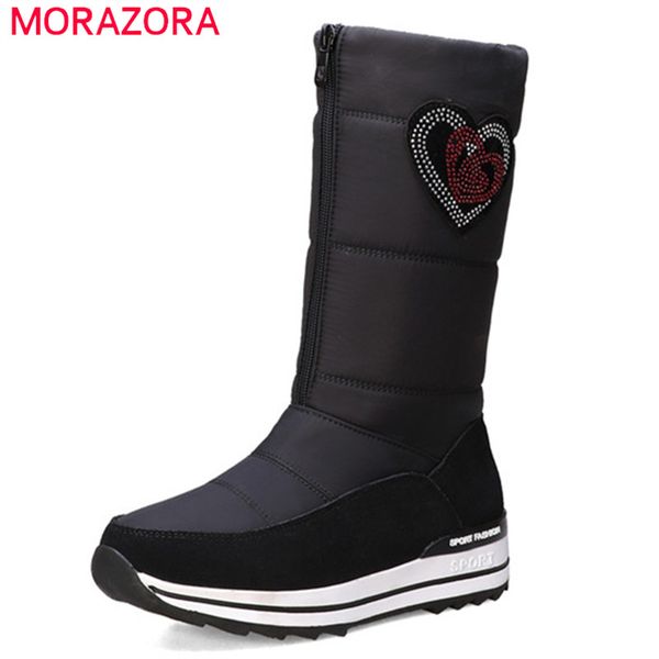 morazora 2020 winter snow boots women waterproof non-slip ankle boots thick fur warm crystal flat platform shoes woman, Black
morazora 2020 winter snow boots women waterproof non-slip ankle boots thick fur warm crystal flat platform shoes woman, Black