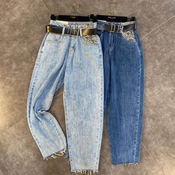 women's jeans deat 2021 autumn arrivals high waist zebra pockets denim pants women with belt streetwear 368, Blue
women's jeans deat 2021 autumn arrivals high waist zebra pockets denim pants women with belt streetwear 368, Blue