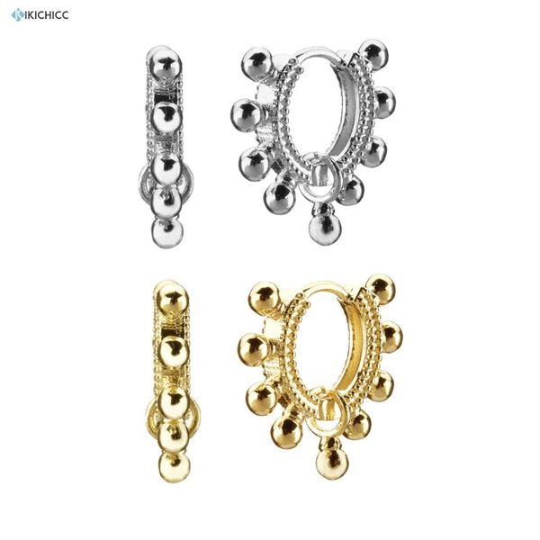 kikichicc 2020 new 925 sterling silver 8.5mm beads circle hoops round pendiente piercing women luxury fashion rock punk jewelry, Golden;silver
kikichicc 2020 new 925 sterling silver 8.5mm beads circle hoops round pendiente piercing women luxury fashion rock punk jewelry, Golden;silver