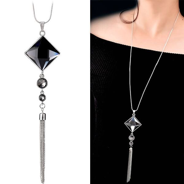 pendant necklaces meyfflin collier femme women long necklace 2021 fashion geometric choker chains tassel sweater chain bijoux colar, Silver
pendant necklaces meyfflin collier femme women long necklace 2021 fashion geometric choker chains tassel sweater chain bijoux colar, Silver