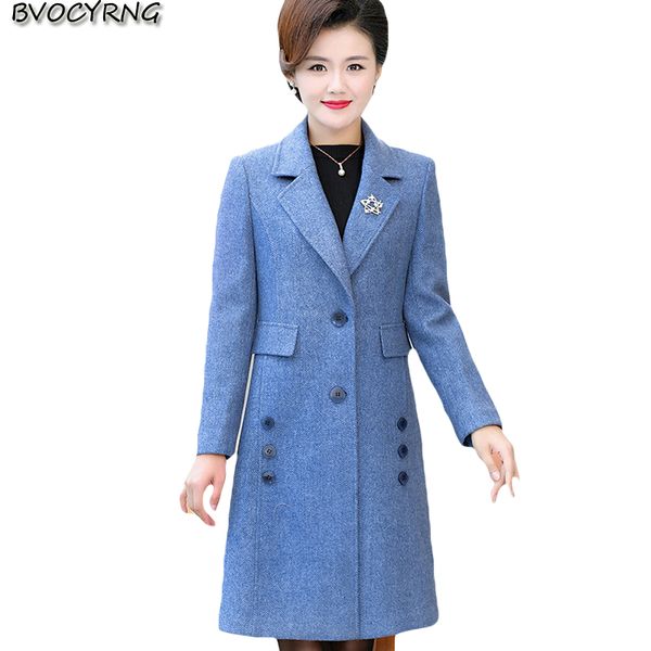 women's wool & blends autumn winter woolen coat female 2021 mother windbreaker high-end middle-aged women plus size slim parka jacket, Black
women's wool & blends autumn winter woolen coat female 2021 mother windbreaker high-end middle-aged women plus size slim parka jacket, Black