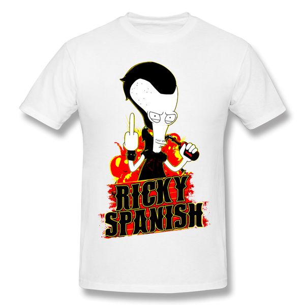 t shirts men ricky spanish t-shirt tee father day 100% cotton clothing alien tees