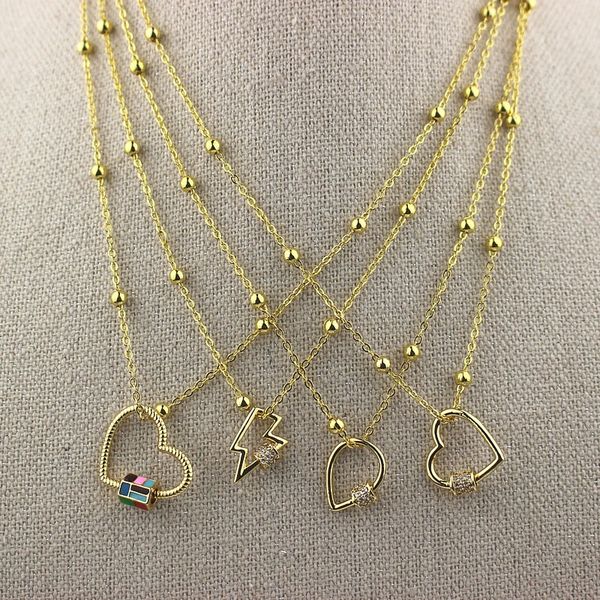 pendant necklaces 10pcs/lot cz screw clasp necklace, design heart shape charm necklace,handmade jewelry wholesale, Silver
pendant necklaces 10pcs/lot cz screw clasp necklace, design heart shape charm necklace,handmade jewelry wholesale, Silver
