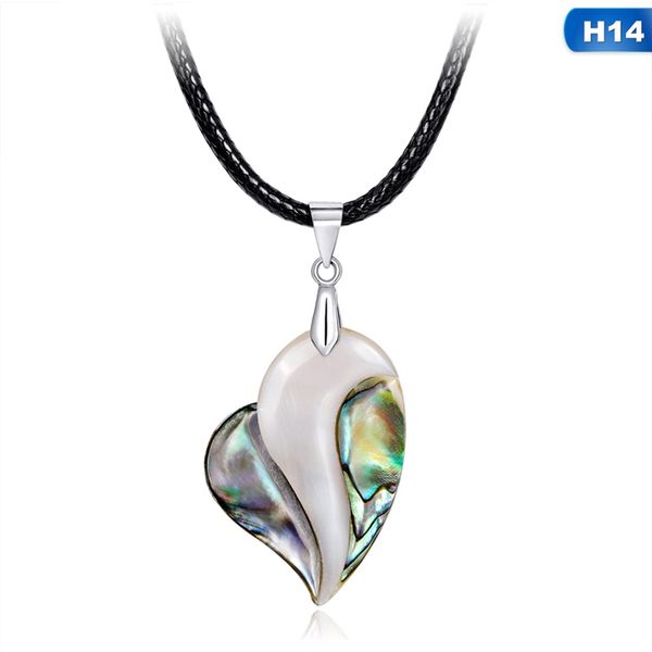 pendant necklaces natural abalone shell 14 style necklace water drop colorful leather rope women men reiki jewelry, Silver
pendant necklaces natural abalone shell 14 style necklace water drop colorful leather rope women men reiki jewelry, Silver