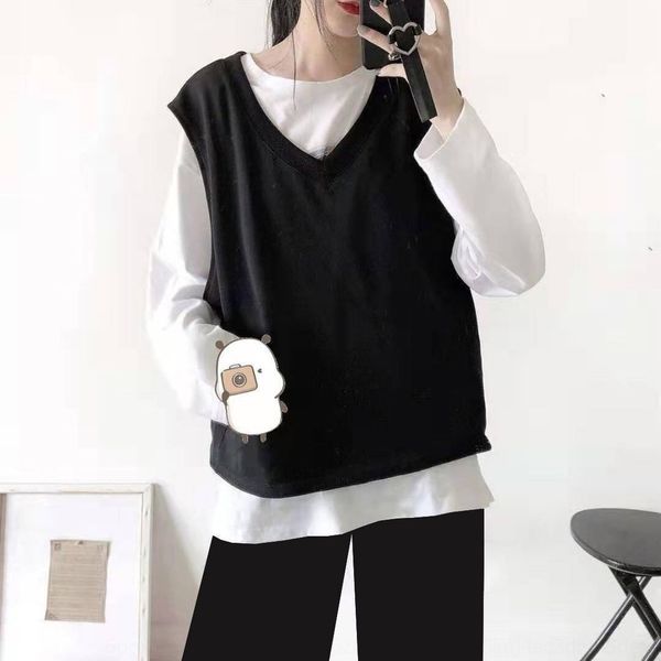 2020 vest wide leg pants korean spring and autumn new loose long-sleeved t-shirt student vest wide leg pants three-piece set lv757, Gray
2020 vest wide leg pants korean spring and autumn new loose long-sleeved t-shirt student vest wide leg pants three-piece set lv757, Gray