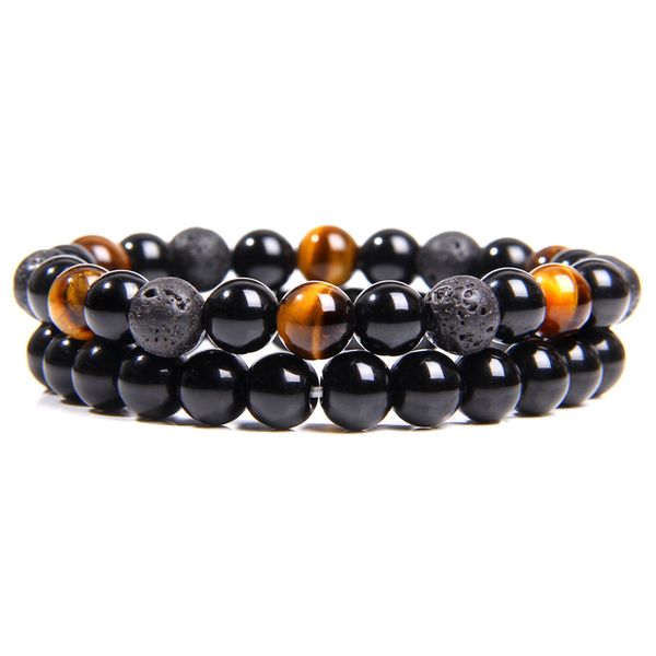 2pcs/set couple distance bracelet elastic rope natural stone tiger eye yoga beads bracelet for women men friend gift jewelry, Black
2pcs/set couple distance bracelet elastic rope natural stone tiger eye yoga beads bracelet for women men friend gift jewelry, Black