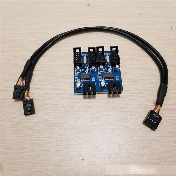 10pcs/lot motherboard usb 2.0 9pin 1 to 4 splitter extension pcb chipset pc case internal enhanced extender
10pcs/lot motherboard usb 2.0 9pin 1 to 4 splitter extension pcb chipset pc case internal enhanced extender