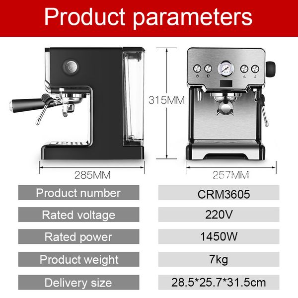 coffee maker italian espresso machine cappuccino coffee electric foam machine stainless steel stove 220v for home
coffee maker italian espresso machine cappuccino coffee electric foam machine stainless steel stove 220v for home