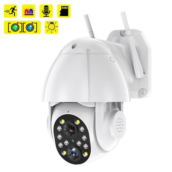 hd dual-lens 3.6mm+12mm ptz wifi camera outdoor auto tracking home security ip camera 2mp audio speed dome h.265 ycc365
hd dual-lens 3.6mm+12mm ptz wifi camera outdoor auto tracking home security ip camera 2mp audio speed dome h.265 ycc365
