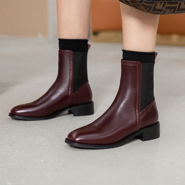 low heels motorcycle boots female square heels 2020 winter genuine leather shoes woman casual party working ankle boots, Black
low heels motorcycle boots female square heels 2020 winter genuine leather shoes woman casual party working ankle boots, Black