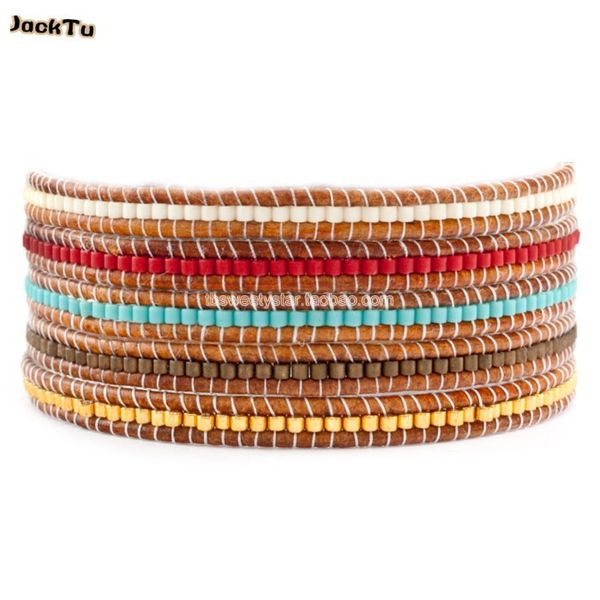 new style mix color seed beads leather wrap bracelets high quality, Golden;silver
new style mix color seed beads leather wrap bracelets high quality, Golden;silver