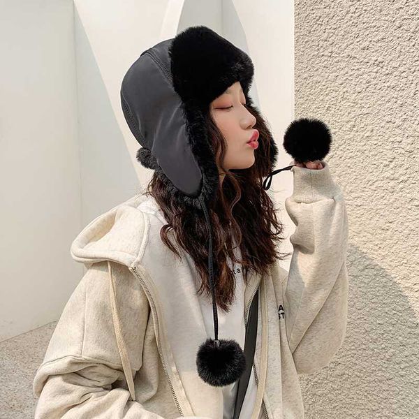 beanie/skull caps fashion women's winter hat for women fluffy earflap ear skiing protection ball headgear warm beanies bomber, Blue;gray
beanie/skull caps fashion women's winter hat for women fluffy earflap ear skiing protection ball headgear warm beanies bomber, Blue;gray