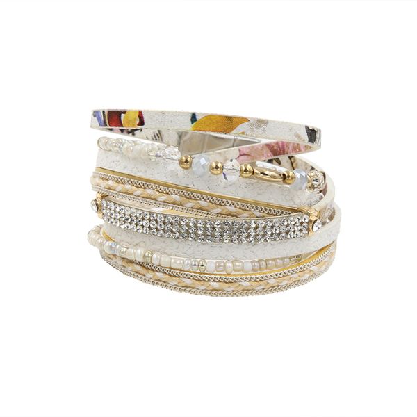 tennis bracelet pu leather bracelets & bangles for women pulseira de couro feminine multi rows white print wrap pulseras mujer, Golden;silver
tennis bracelet pu leather bracelets & bangles for women pulseira de couro feminine multi rows white print wrap pulseras mujer, Golden;silver