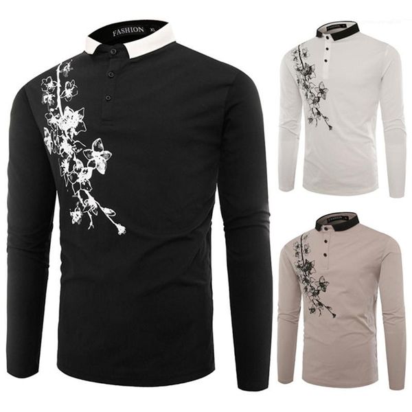 polos casual males clothing floral print mens designer polos fashion print buttons panelled mens lapel neck, White;black
polos casual males clothing floral print mens designer polos fashion print buttons panelled mens lapel neck, White;black