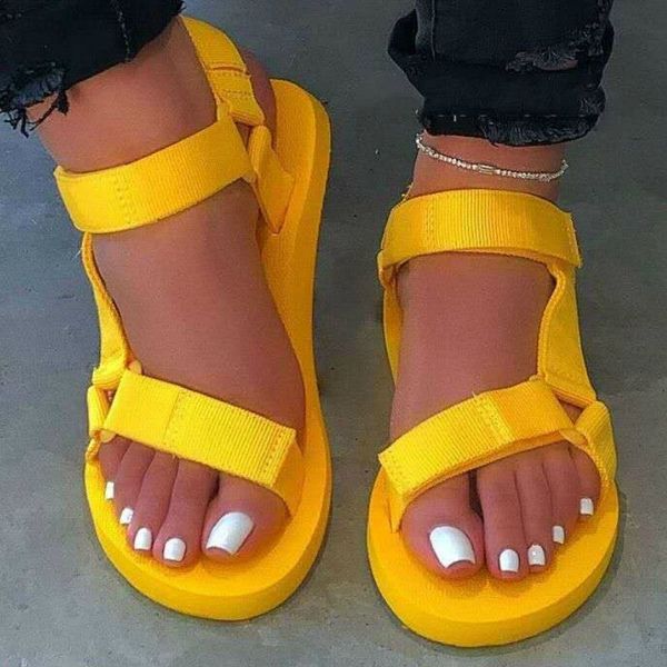 women slip sandals gladiator foam sole durable platform flat heels buckle casual fashion beach ladies shoes sandalias mujer 2020 y200620, Black
women slip sandals gladiator foam sole durable platform flat heels buckle casual fashion beach ladies shoes sandalias mujer 2020 y200620, Black