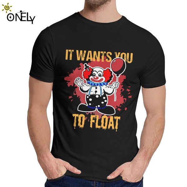 graphic it wants you to float stephen king's t shirt for men cool man 100% pure cotton it horror movie halloween clown tee
graphic it wants you to float stephen king's t shirt for men cool man 100% pure cotton it horror movie halloween clown tee