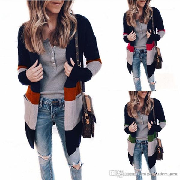 coats cardigan sweaters with pockets autumn casual long sleeves sweaters fashion female panelle knit clothing women designer winter, White;black
coats cardigan sweaters with pockets autumn casual long sleeves sweaters fashion female panelle knit clothing women designer winter, White;black