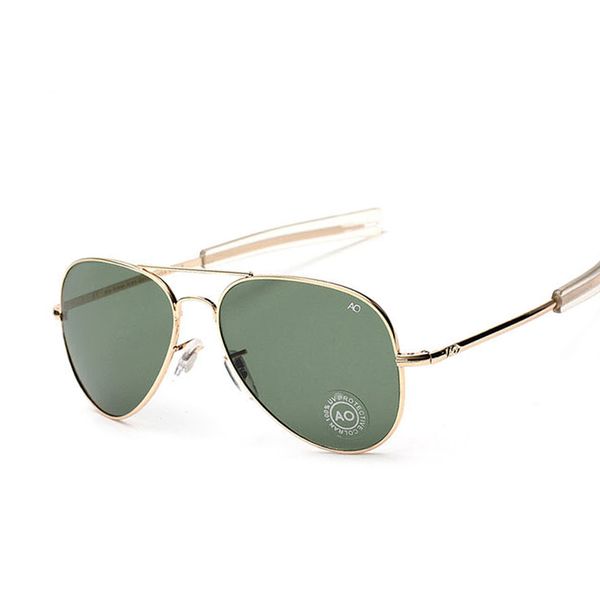 fashion aviation sunglasses men brand designer ao sun glasses for male american army optical glass lens oculos, White;black
fashion aviation sunglasses men brand designer ao sun glasses for male american army optical glass lens oculos, White;black