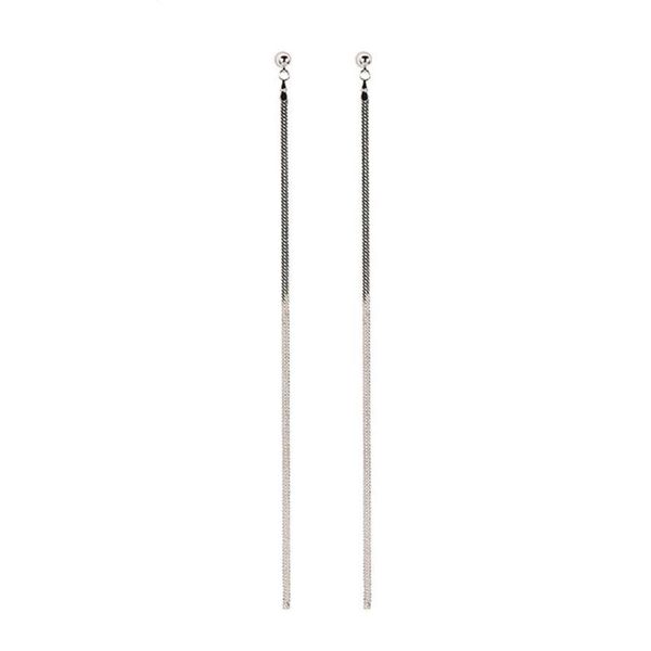 tassel personality simplicity elegant long paragraph fabala thin metal chain earring jewelry, Silver
tassel personality simplicity elegant long paragraph fabala thin metal chain earring jewelry, Silver