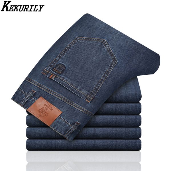2020 brand straight jeans for men spring summer stretch pants business casual jeans male plus size thin denim long trousers, Blue
2020 brand straight jeans for men spring summer stretch pants business casual jeans male plus size thin denim long trousers, Blue