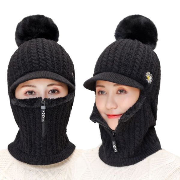 women's hats wool ear protectors knit hats winter scarf suits thickening balaclava face mask women beanie dual-use hat, Blue;gray
women's hats wool ear protectors knit hats winter scarf suits thickening balaclava face mask women beanie dual-use hat, Blue;gray