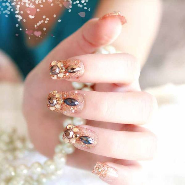 jetting 24pcs fake full finger nails tips 3d crystal false nails tips diy artificial nail art decor manicure tool for women, Red;gold
jetting 24pcs fake full finger nails tips 3d crystal false nails tips diy artificial nail art decor manicure tool for women, Red;gold