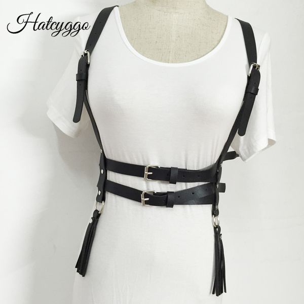 hatcyggo women leather shoulder harness lingerie strap belt female tassel black suspender ladies punk slim body chest belts, Black;brown
hatcyggo women leather shoulder harness lingerie strap belt female tassel black suspender ladies punk slim body chest belts, Black;brown