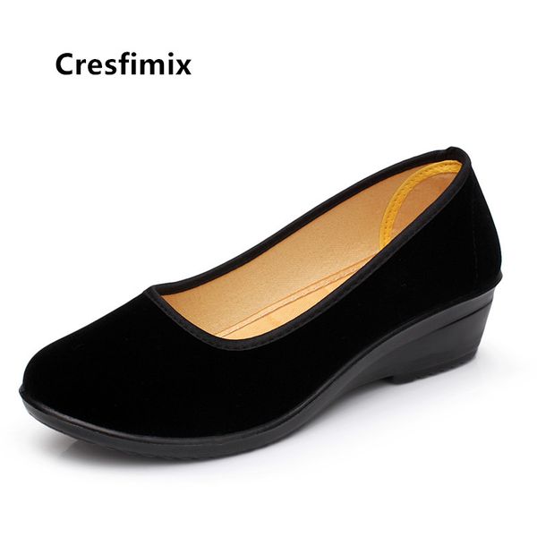 cresfimix chaussures plates femmes women fashion black cloth flat shoes lady casual spring & summer slip on flats sapatos b5054
cresfimix chaussures plates femmes women fashion black cloth flat shoes lady casual spring & summer slip on flats sapatos b5054