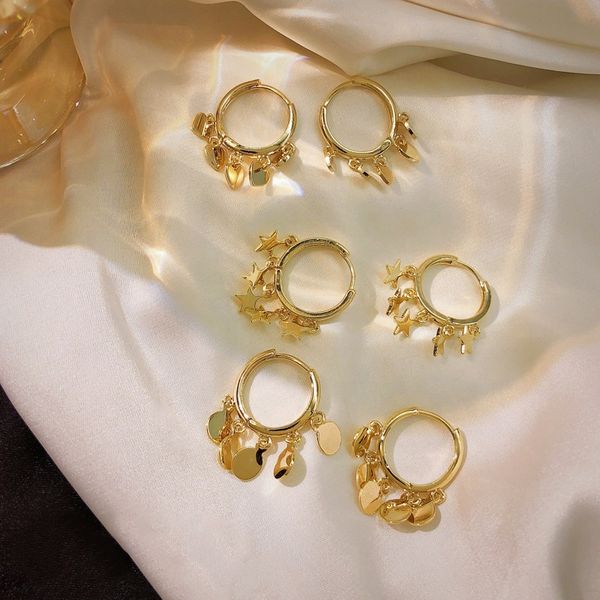fashion circle love stars retro tassel earrings for women gifts new temperament gold color pendant hoop earring wedding jewelry, Golden;silver
fashion circle love stars retro tassel earrings for women gifts new temperament gold color pendant hoop earring wedding jewelry, Golden;silver