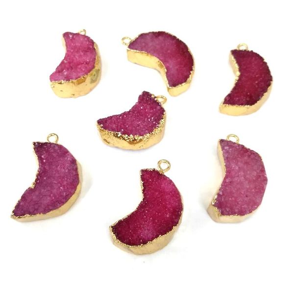 natural stone quartz pendant charms moon-shaped agates druzy pendants for diy necklace earrings jewelry making size 14x25mm, Bronze;silver
natural stone quartz pendant charms moon-shaped agates druzy pendants for diy necklace earrings jewelry making size 14x25mm, Bronze;silver