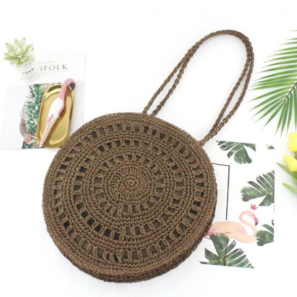 straw bag female retro fashion shoulder bag handmade straw-knitted round messenger beach
straw bag female retro fashion shoulder bag handmade straw-knitted round messenger beach