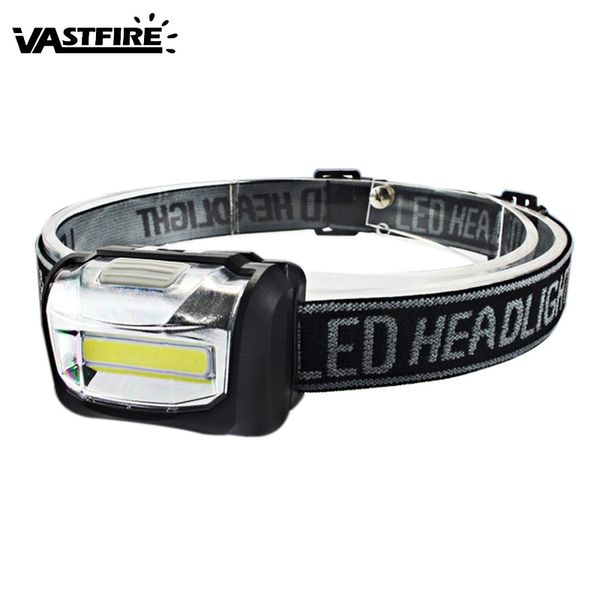 headlamps 3 mode mini led cob headlamp high bright head torch lamp camping