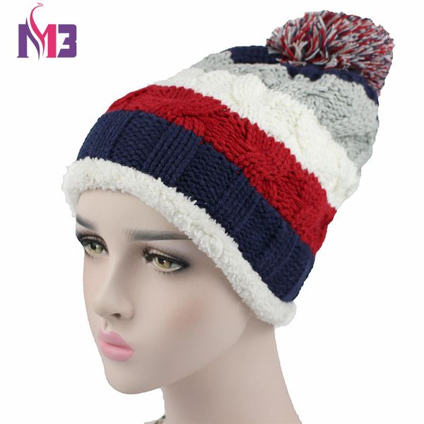 fashion women warmer knit beanie hat fleece lining double layer thick warm casual knitted skullies beanie cap ball, Blue;gray
fashion women warmer knit beanie hat fleece lining double layer thick warm casual knitted skullies beanie cap ball, Blue;gray
