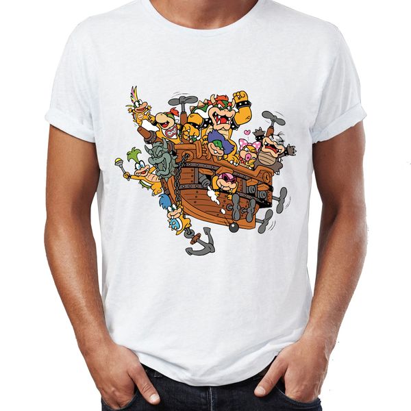 men's t shirt bowser family bowser junior awesome gaming tee