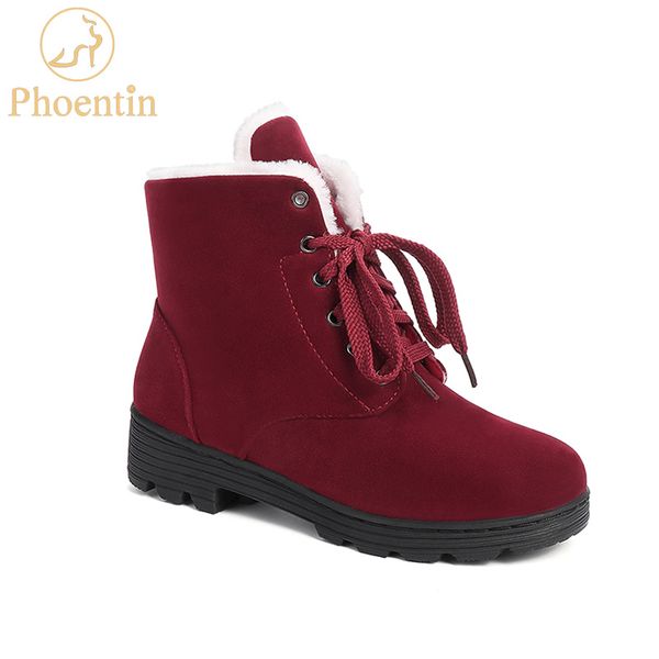 phoentin 2020 winter boots girls wine red color flat mid heels women snow boots platform lace up shoes plus size black ft797
phoentin 2020 winter boots girls wine red color flat mid heels women snow boots platform lace up shoes plus size black ft797