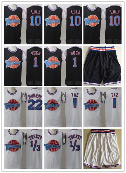 space jam jersey movie tune squad looney daffy duck bill murray lola bugs bunny taz tweety michael james curry basketball shorts black white, Black;red
space jam jersey movie tune squad looney daffy duck bill murray lola bugs bunny taz tweety michael james curry basketball shorts black white, Black;red