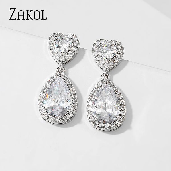 zakol nickle fashion classic water drop crystal zirconia drop earrings bridal wedding jewelry for women wholesale fsep2472, Silver
zakol nickle fashion classic water drop crystal zirconia drop earrings bridal wedding jewelry for women wholesale fsep2472, Silver